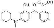 2-[4-(CYCLOHEXYLMETHYLAMINO)-2-HYDROXYBENZOYL]BENZOIC ACID CAS#: 55109-91-6