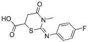 2-(4-FLUORO-PHENYLIMINO)-3-METHYL-4-OXO-[1,3]THIAZINANE-6-CARBOXYLIC ACID CAS#: 5931-69-1