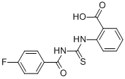 2-[[[(4-FLUOROBENZOYL)AMINO]THIOXOMETHYL]AMINO]-BENZOIC ACID CAS#: 433694-09-8