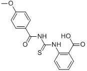 2-[[[(4-METHOXYBENZOYL)AMINO]THIOXOMETHYL]AMINO]-BENZOIC ACID CAS#: 433696-12-9