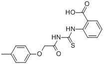 2-[[[[(4-METHYLPHENOXY)ACETYL]AMINO]THIOXOMETHYL]AMINO]-BENZOIC ACID CAS#: 433965-06-1