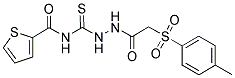 2-((4-METHYLPHENYL)SULFONYL)-N-(((2-THIENYLCARBONYLAMINO)THIOXOMETHYL)AMINO)ETHANAMIDE CAS#: 497060-30-7
