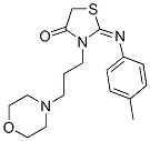 2-[(4-Methylphenyl)imino]-3-[3-(4-morpholinyl)propyl]-4-thiazolidinone CAS#: 55469-58-4