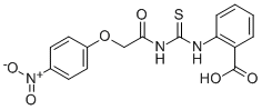 2-[[[[(4-NITROPHENOXY)ACETYL]AMINO]THIOXOMETHYL]AMINO]-BENZOIC ACID CAS#: 532407-58-2