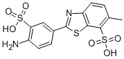 2-(4-amino-3-sulphophenyl)-6-methylbenzothiazole-7-sulphonic acid CAS#: 5855-98-1