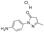 2-(4-aminophenyl)-2,4-dihydro-5-methyl-3H-pyrazol-3-one monohydrochloride CAS#: 59994-27-3