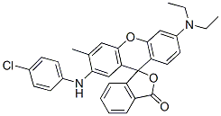 2'-[(4-chlorophenyl)amino]-6'-(diethylamino)-3'-methylspiro[isobenzofuran-1(3H),9'-[9H]xanthene]-3-one CAS#: 52470-07-2