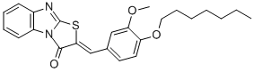 2-[4-(heptyloxy)-3-methoxybenzylidene][1,3]thiazolo[3,2-a]benzimidazol-3(2H)-one CAS#: 442665-12-5