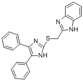 2-([(4,5-DIPHENYL-1H-IMIDAZOL-2-YL)THIO]METHYL)-1H-BENZIMIDAZOLE CAS#: 442570-89-0