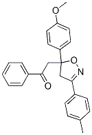 2-[4,5-Dihydro-5-(4-methoxyphenyl)-3-(4-methylphenyl)isoxazol-5-yl]-1-phenylethanone CAS#: 56335-89-8