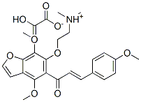 2-[4,7-dimethoxy-5-(4-methoxycinnamoyl)benzofuran-6-yloxy]ethyldimethylammonium hydrogen oxalate CAS#: 52171-36-5