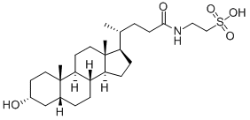 2-[[(4R)-4-[(3R,5R,8R,9S,10S,13R,14S,17R)-3-hydroxy-10,13-dimethyl-2,3,4,5,6,7,8,9,11,12,14,15,16,17-tetradecahydro-1H-cyclopenta[a]phenanthren-17-yl]pentanoyl]amino]ethanesulfonic acid CAS#: 516-90-5