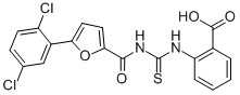 2-[[[[[5-(2,5-DICHLOROPHENYL)-2-FURANYL]CARBONYL]AMINO]THIOXOMETHYL]AMINO]-BENZOIC ACID CAS#: 586394-38-9
