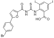 2-[[[[[5-(4-BROMOPHENYL)-2-FURANYL]CARBONYL]AMINO]THIOXOMETHYL]AMINO]-3,5-DIIODO-BENZOIC ACID CAS#: 532421-01-5
