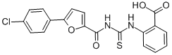 2-[[[[[5-(4-CHLOROPHENYL)-2-FURANYL]CARBONYL]AMINO]THIOXOMETHYL]AMINO]-BENZOIC ACID CAS#: 461403-26-9