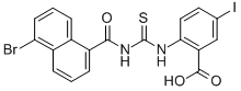 2-[[[[(5-BROMO-1-NAPHTHALENYL)CARBONYL]AMINO]THIOXOMETHYL]AMINO]-5-IODO-BENZOIC ACID CAS#: 532951-79-4