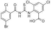 2-[[[(5-BROMO-2-CHLOROBENZOYL)AMINO]THIOXOMETHYL]AMINO]-3,5-DICHLORO-BENZOIC ACID CAS#: 536978-42-4