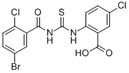 2-[[[(5-BROMO-2-CHLOROBENZOYL)AMINO]THIOXOMETHYL]AMINO]-5-CHLORO-BENZOIC ACID CAS#: 532947-69-6