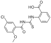 2-[[[(5-CHLORO-2-METHOXYBENZOYL)AMINO]THIOXOMETHYL]AMINO]-BENZOIC ACID CAS#: 433963-71-4