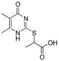 2-(5,6-DIMETHYL-4-OXO-1,4-DIHYDRO-PYRIMIDIN-2-YLSULFANYL)-PROPIONIC ACID CAS#: 510734-66-4