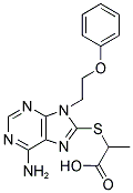 2-([6-AMINO-9-(2-PHENOXYETHYL)-9H-PURIN-8-YL]THIO)PROPANOIC ACID CAS#: 499114-53-3