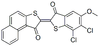2-[6,7-Dichloro-5-methoxy-3-oxobenzo[b]thiophen-2(3H)-ylidene]naphtho[2,1-b]thiophen-1(2H)-one CAS#: 6406-18-4