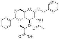 2-[[7-(ACETYLAMINO)-6-(BENZYLOXY)-2-PHENYLPERHYDROPYRANO[3,2-D][1,3]DIOXIN-8-YL]OXY]PROPANOIC ACID CAS#: 499104-69-7