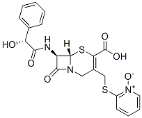 2-[[(7R)-7-[[(R)-2-Phenyl-2-hydroxy-1-oxoethyl]amino]-4-carboxycepham-3-en-3-yl]methylthio]pyridine 1-oxide CAS#: 56369-20-1