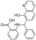 2-[[(8-Hydroxy-7-quinolinyl)(phenyl)methyl]amino]benzoic acid CAS#: 5394-35-4