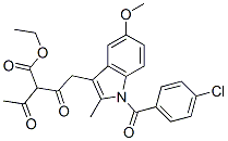 2-Acetyl-4-[1-(p-chlorobenzoyl)-5-methoxy-2-methyl-1H-indol-3-yl]-3-oxobutyric acid ethyl ester CAS#: 57846-36-3