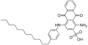 2-Anthracenesulfonic acid,L-amino-4-[(4-dodecylphenyl)amino]-9,10-dihydro-9,10-dioxo CAS#: 51957-84-7
