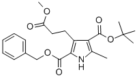2-BENZYL 4-(TERT-BUTYL) 3-(3-METHOXY-3-OXOPROPYL)-5-METHYL-1H-PYRROLE-2,4-DICARBOXYLATE CAS#: 53365-80-3