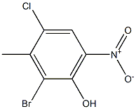 2-BroMo-4-chloro-3-Methyl-6-nitro-phenol CAS#: 55229-54-4
