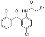 2-Bromo-N-[4-chloro-2-(2-chlorobenzoyl)phenyl]acetamide CAS#: 5504-92-7