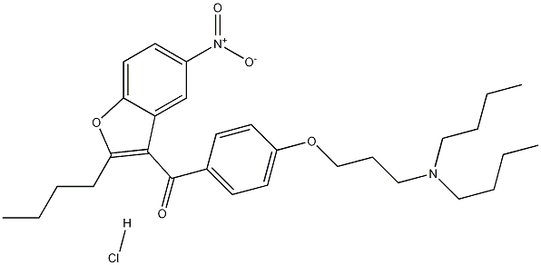 (2-Butyl-5-nitro-3-benzofuranyl)[4-[3-(dibutylamino)propoxy]phenyl]methanone hydrochloride CAS#: 437651-47-3