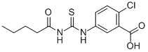 2-CHLORO-5-[[[(1-OXOPENTYL)AMINO]THIOXOMETHYL]AMINO]-BENZOIC ACID CAS#: 434309-90-7