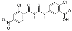 2-CHLORO-5-[[[(2-CHLORO-4-NITROBENZOYL)AMINO]THIOXOMETHYL]AMINO]-BENZOIC ACID CAS#: 532418-16-9