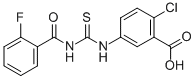 2-CHLORO-5-[[[(2-FLUOROBENZOYL)AMINO]THIOXOMETHYL]AMINO]-BENZOIC ACID CAS#: 434304-87-7