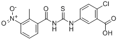 2-CHLORO-5-[[[(2-METHYL-3-NITROBENZOYL)AMINO]THIOXOMETHYL]AMINO]-BENZOIC ACID CAS#: 434304-75-3