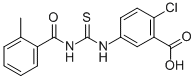 2-CHLORO-5-[[[(2-METHYLBENZOYL)AMINO]THIOXOMETHYL]AMINO]-BENZOIC ACID CAS#: 434308-87-9
