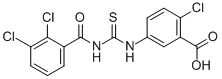 2-CHLORO-5-[[[(2,3-DICHLOROBENZOYL)AMINO]THIOXOMETHYL]AMINO]-BENZOIC ACID CAS#: 533918-64-8