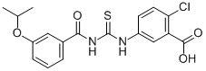 2-CHLORO-5-[[[[3-(1-METHYLETHOXY)BENZOYL]AMINO]THIOXOMETHYL]AMINO]-BENZOIC ACID CAS#: 434309-87-2