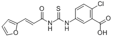 2-CHLORO-5-[[[[3-(2-FURANYL)-1-OXO-2-PROPENYL]AMINO]THIOXOMETHYL]AMINO]-BENZOIC ACID CAS#: 434286-87-0