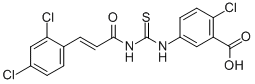 2-CHLORO-5-[[[[3-(2,4-DICHLOROPHENYL)-1-OXO-2-PROPENYL]AMINO]THIOXOMETHYL]AMINO]-BENZOIC ACID CAS#: 532947-57-2