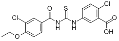 2-CHLORO-5-[[[(3-CHLORO-4-ETHOXYBENZOYL)AMINO]THIOXOMETHYL]AMINO]-BENZOIC ACID CAS#: 434308-52-8