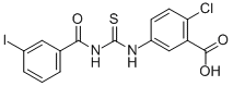 2-CHLORO-5-[[[(3-IODOBENZOYL)AMINO]THIOXOMETHYL]AMINO]-BENZOIC ACID CAS#: 532977-86-9