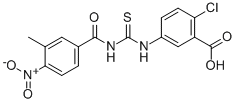 2-CHLORO-5-[[[(3-METHYL-4-NITROBENZOYL)AMINO]THIOXOMETHYL]AMINO]-BENZOIC ACID CAS#: 535947-02-5