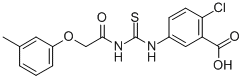 2-CHLORO-5-[[[[(3-METHYLPHENOXY)ACETYL]AMINO]THIOXOMETHYL]AMINO]-BENZOIC ACID CAS#: 532421-07-1