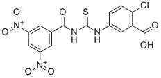 2-CHLORO-5-[[[(3,5-DINITROBENZOYL)AMINO]THIOXOMETHYL]AMINO]-BENZOIC ACID CAS#: 532407-33-3