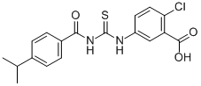 2-CHLORO-5-[[[[4-(1-METHYLETHYL)BENZOYL]AMINO]THIOXOMETHYL]AMINO]-BENZOIC ACID CAS#: 535947-15-0